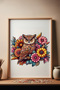 Wooden Puzzle - Flower Owl - 300 Pieces, 29X33 cm - 5