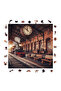 Wooden Puzzle - Old Train Station - 353 Pieces, 29X29 cm
