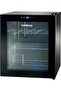 BCM12 12-Bottle Wine Cooler, Black, Glass Door, Blue Light, Temp Control