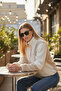 Color-Blocked Casual Winter-Spring Plush Jacket with Waist and Cuff Ribbing 2460 - 3