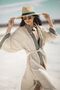 Troy Linen Kimono / Hand Printed - 4