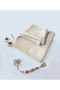 Beige Color 6 Layer Muslin Quilt / Baby Quilt 100X120Cm - 3