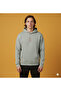 Lenithra Mona Lisa Back Printed Unisex Oversize Gray Hoodie - 2