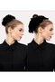 Arab Hair and Velvet Hijab Women's Full Bun Hairpin 2 Pieces - 7