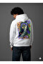 Lenithra Mary Back Printed Unisex Oversize Smoked Hoodie
