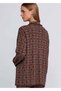 Jacquard Patterned Relaxed Cut Knitwear Jacket - 7
