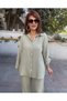 Muslin Collar Shirt Green