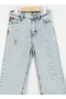 Maldives Acid Blue Normal Bel Light Blue Girl's Denim Pants 242 Lcg 121001 - 3