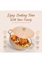 Enameled Cast Iron Dutch Oven Braiser. 28cm, 3.79L, Peach - 7