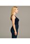 Women's Navy Blue Thick Strap T-Shirt-D815