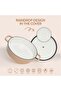 Enameled Cast Iron Dutch Oven Braiser. 28cm, 3.79L, Peach - 6