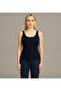 Women's Navy Blue Thick Strap T-Shirt-D815 - 2