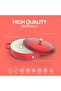 Enameled Cast Iron Dutch Oven Braiser. 28cm, 3.79L, Cherry Red - 5