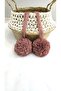 Stqueen Mosquito Net Pompon 20 Pieces Life Tulle Baby Room Accessory Dusty Rose Pink - 3