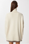 Turtleneck Oversize Knitwear Sweater Cream Lbv0011 - 5