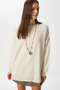 Turtleneck Oversize Knitwear Sweater Cream Lbv0011 - 2