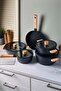 Cookwood Black 9 Piece Cookware Set Induction Base 18080 - 4