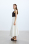 Ekru Embroidered Skirt - 6