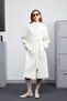 Ecru Double Button Classic Coat - 2