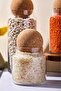 Peortti Sughero 3-Piece Glass Jar and Spice Rack Set with Cork Lids 053 - 4