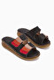 Genuine Leather Kassid Black Comfort Women's Slippers