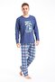 Pajama Set for Men in 100% Cotton Single Jersey Hawaii - 4