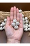 16 mm Wooden Beads Smiling Face (5 Pieces) Narrow Hole 4 mm Raw Board Keychain Accessory - 2
