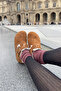 Oxford Genuine Suede Cork Sole Sheepskin Shoes - 4