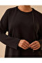 Plus Size Lace-Up Basic Sweatshirt - 4