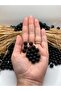 10mm Luxury Plated Plastic Black Pearl Beads (50 Grams-95Pcs) Jewelry Bag Bead - 2