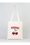 Patterned Cloth Bag - Artistic Shoulder Bag - Women's Shopping Bag Set of 2 - 4