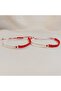 Handmade Macrame Bracelet with Red and White Heart – Adjustable Gift Bracelet for a Friend or Lover