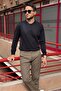 Men'S, Crew Neck, Slim Fit, Old Money, Wool-Acrylic Fiber, Knitwear Sweater Pltk03 - 5