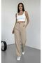 Women's Modern Cut Loose Wide Leg High Waist Pants - 6