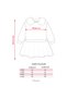 Girl's Polka Dot Muslin Decorated Long Sleeve Seasonal Dress Powder - 5