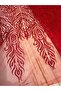 Sequin Embroidered Tulle Fabric Tulle Sequin and Bead Stone Fabric for Special Design 1Mtx1,5Mt - 3