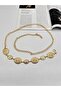 Oval Pattern Chain Belt Women's Belt Dress Belt Shirt Belt Coat Belt - 3
