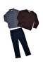 3-piece knitwear sweat & pants & shirt boys' set - 2