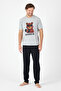 Teddy Bear Men's Groom Pajama Set, Short Sleeve, Pocket, Seasonal 100% Cotton, Dowry, Groom Bundle - 7