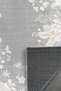 Cashmere Texture Soft Non-Slip Cotton Base Living Room Hall Kitchen Corridor Floral Gray Carpet Rug - 3
