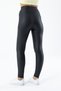 Women's Leather Leggings Black High Waist Lycra Recovery and Stretchy - 000390 - 7