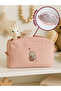 Velvet Organizer Bag Powder - Rabbit Embroidery - 2