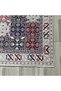 Ecru Burgundy Anthracite Ethnic Chenille Carpet Rug Runner Non-Slip Washable Living Room Kitchen Hallway - 3