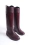 Mbtb2033-Brd Women's Crocodile Patterned Claret Red Rain Boots - 7