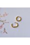 12 mm Surgical Steel Gold Hoop Earrings - 5