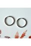 20 mm Surgical Steel Plain Steel Hoop Earrings Silver Color - 3
