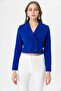 Women's Short Buttoned Blazer Jacket 250218 - 260314 - 2
