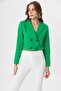 Women's Short Buttoned Blazer Jacket 250218 - 260314 - 4