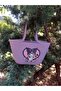 Kuromi Children's Beach Bag, Jute Straw Bag - 4