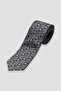 Tie 8 cm Microfiber Polyester Black Men's Patterned Tie - 4